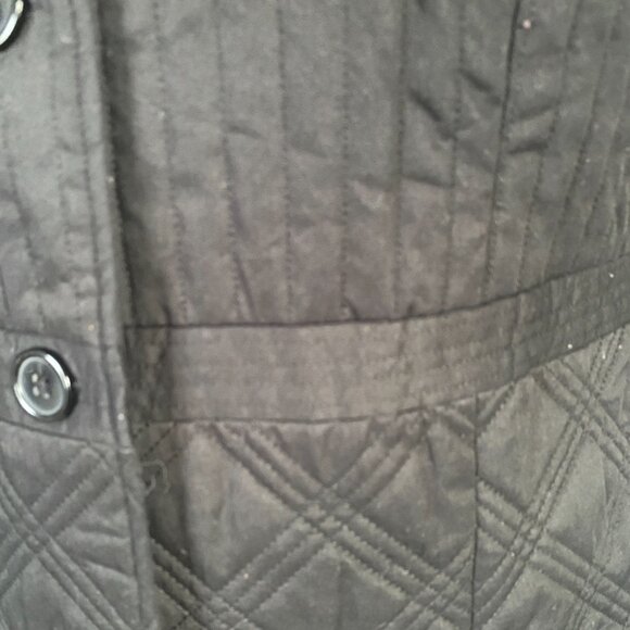Orvis small 6/8 women's black sleeveless button down collared vest fall winter - Picture 6 of 8